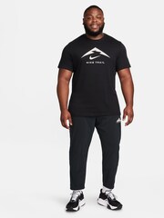 Nike Black Dri-FIT Trail Running T-Shirt - Image 6 of 8