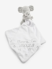 JoJo Maman Bébé Grey Born in 2023 Elephant Comforter - Image 2 of 3