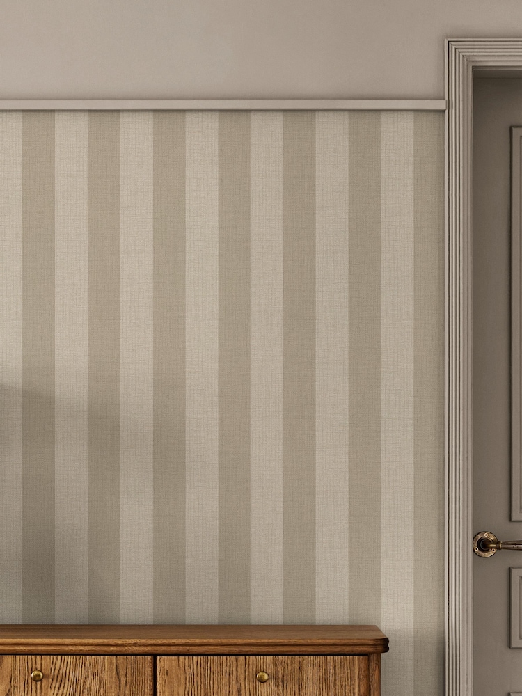 Papel pintado Linen Stripe de 10 m - Imagen 2 de 5