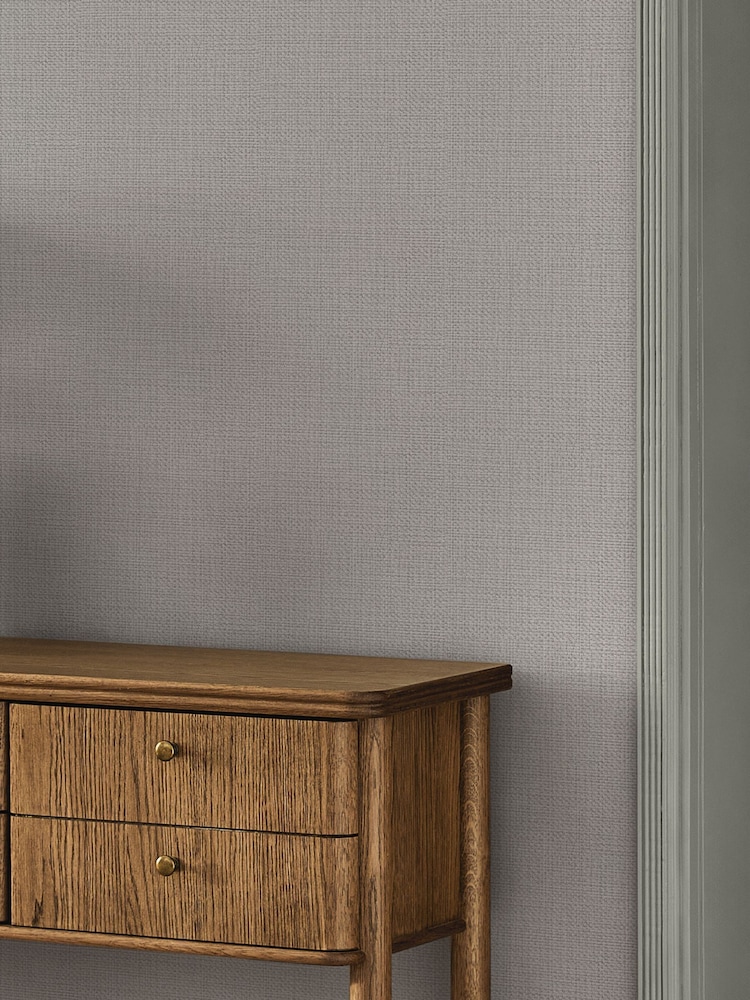 Ivory Linen Weave 10M Wallpaper - Image 1 of 5 Ivory Linen Weave 10M Wallpaper - Image 1 of 5