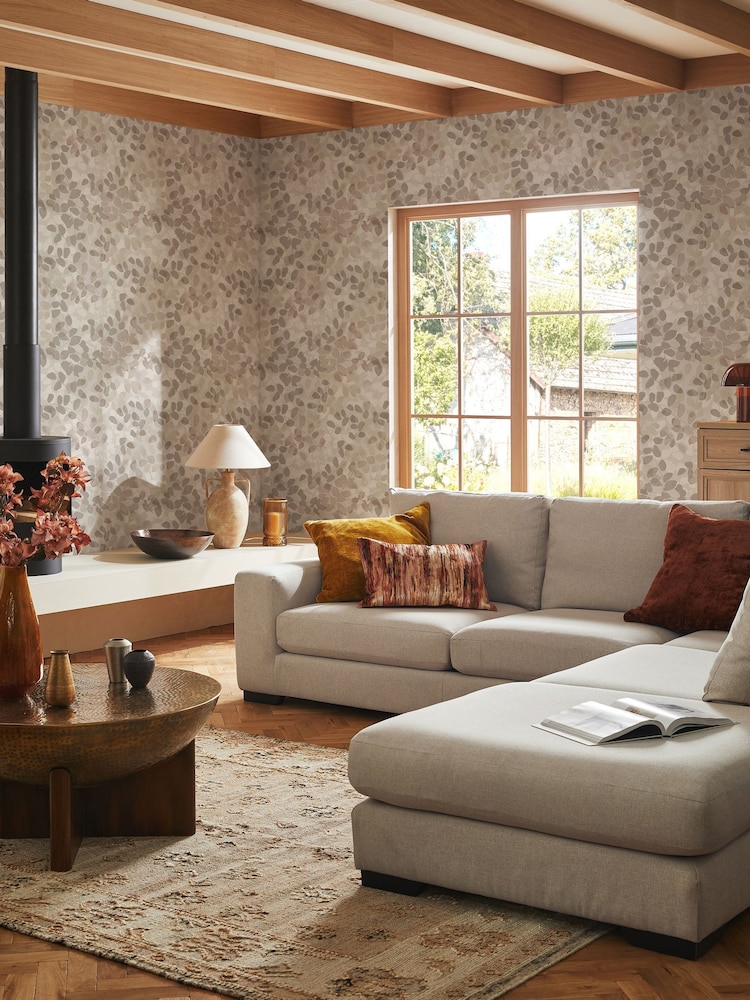Cream Ochre Forest Floor 10M Wallpaper - Image 1 of 3 Cream Ochre Forest Floor 10M Wallpaper - Image 1 of 3