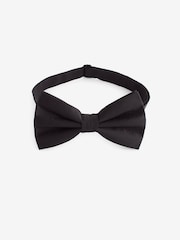 Black Twill Silk Bow Tie - Image 1 of 3