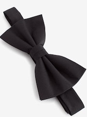 Black Twill Silk Bow Tie - Image 2 of 3