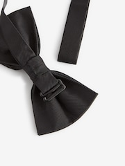 Black Twill Silk Bow Tie - Image 3 of 3