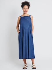 JoJo Maman Bébé Chambray Maternity & Nursing Dress - Image 5 of 7