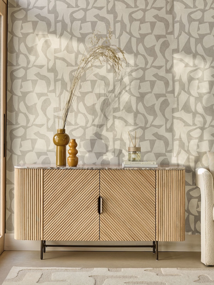 Natural Soft Minimal Geo 10M Wallpaper - Image 2 of 5 Natural Soft Minimal Geo 10M Wallpaper - Image 2 of 5