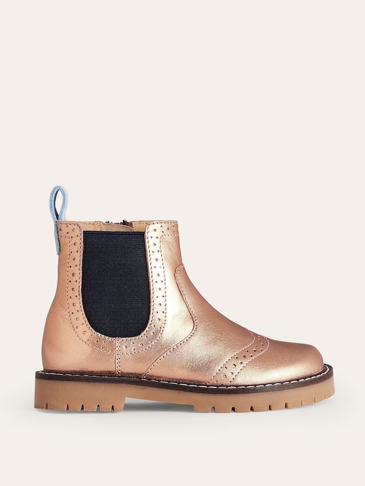 Boden Metallic Leather Chelsea Boots - Image 1 of 4