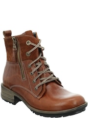 Josef Seibel Brown Sandra Biker-Style Combat Boots - Image 2 of 3