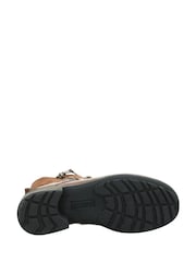 Josef Seibel Brown Sandra Biker-Style Combat Boots - Image 3 of 3