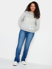 M&Co Grey Star Jumper - Image 2 of 4