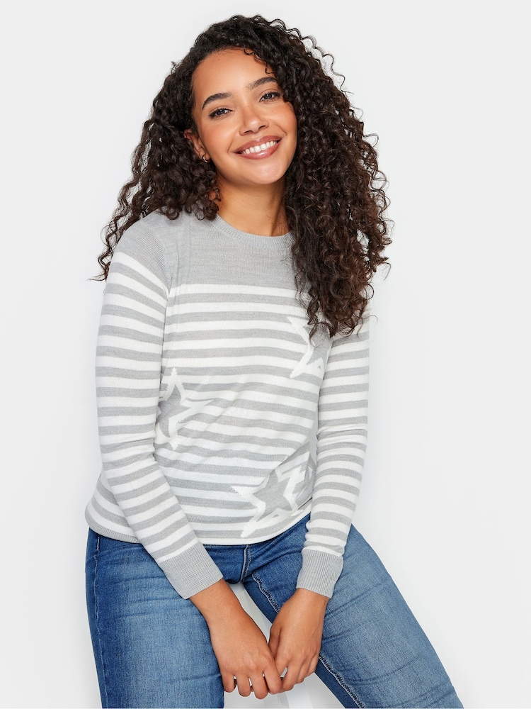 M&Co Grey Star Jumper - Image 4 of 4