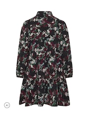 Yours Curve Black Floral Shirt Dress - Image 6 of 6