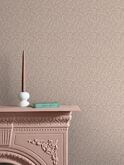 Joules Pink Ditsy Floral Print 10M Wallpaper - Image 1 of 4