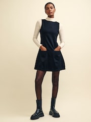 Nobodys Child Boston Denim Mini Plain Black Dress - Image 1 of 3
