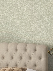 Green Saga Ditsy Leaf 10M Wallpaper - Image 1 of 5