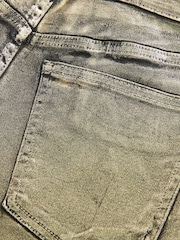 Gold Premium Metallic Coated Straight Leg Jeans - Image 7 of 10