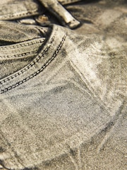 Gold Premium Metallic Coated Straight Leg Jeans - Image 9 of 10