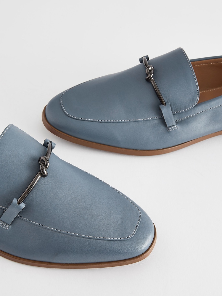 modra - Usnjeni mokasini z vozlom Forever Comfort® Hardware - Slika 6 iz 6