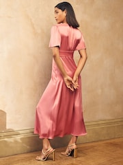 Nobodys Child Pink Erin Midaxi Dress - Image 2 of 4