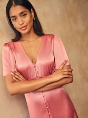 Nobodys Child Pink Erin Midaxi Dress - Image 3 of 4