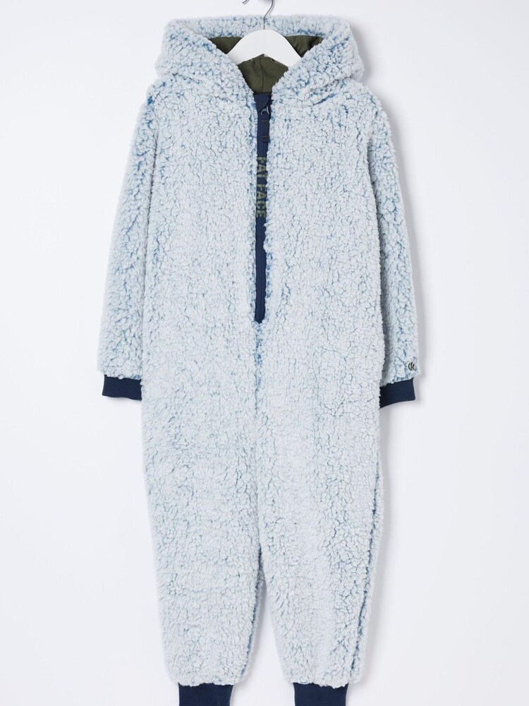 FatFace Blue Goggles Popover SleepSuit - Image 3 of 3