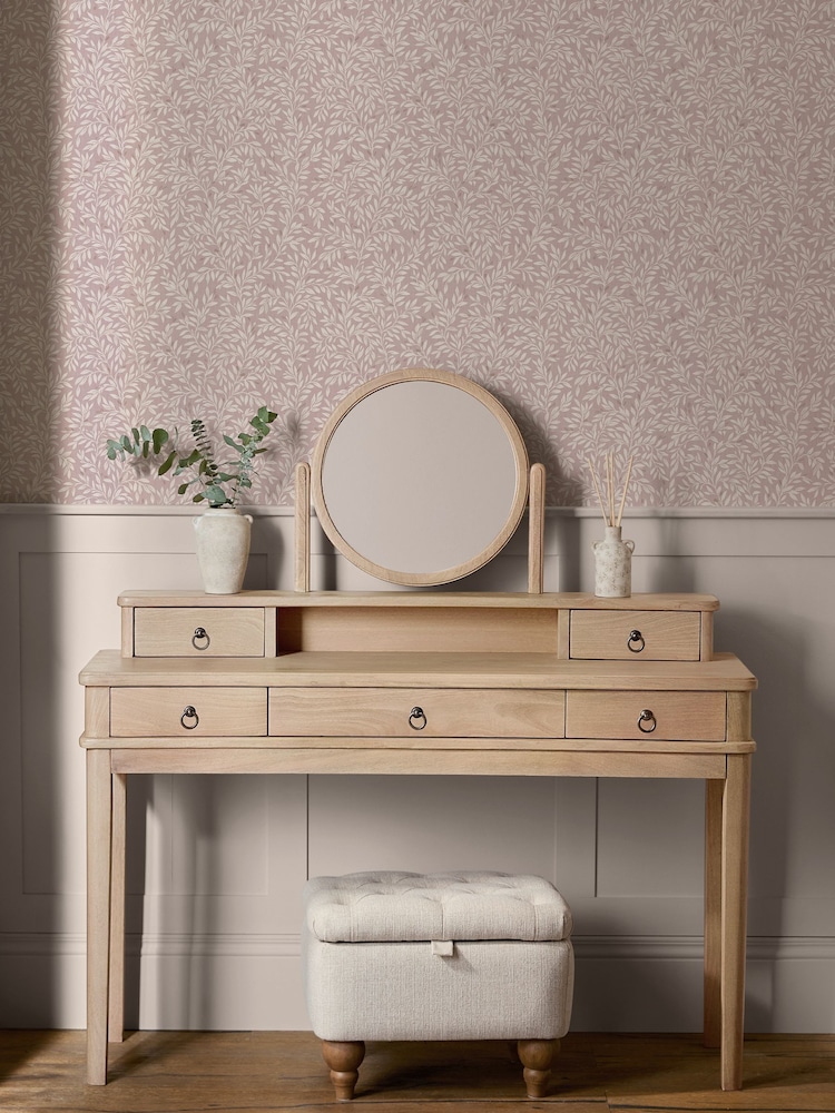 Blush Ditsy Leaf 10M Wallpaper - Image 1 of 5 Blush Ditsy Leaf 10M Wallpaper - Image 1 of 5