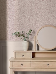 Blush Ditsy Leaf 10M Wallpaper - Image 2 of 5