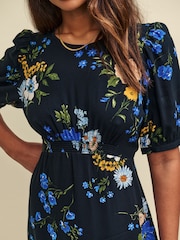 Nobodys Child Black Bonnie Midi Dress Alissa - Image 4 of 4