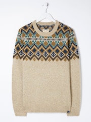 FatFace Natural Ives Crew Jumper - Image 5 of 5