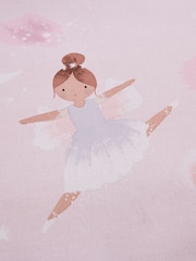 Catherine Lansfield Pink Dancing Fairies Reversible Lined Eyelet Curtains - Image 4 of 4