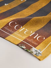 Gold Cerenity Floral Print - CERENE Square Scarf - Պատկեր 3 5-ից