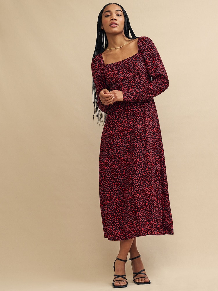 Nobodys Child Red Abby Midi Dress - Image 1 of 1