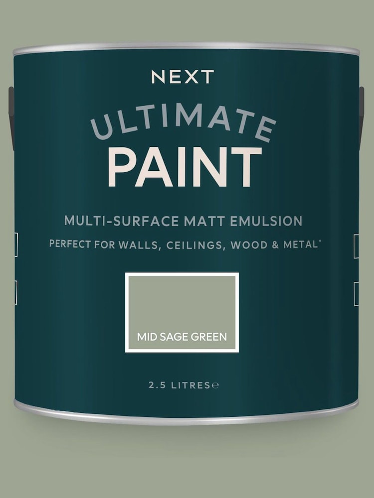 Green Mid Ultimate Multi-Surface 2.5L Paint - Image 2 of 5 Green Mid Ultimate Multi-Surface 2.5L Paint - Image 2 of 5