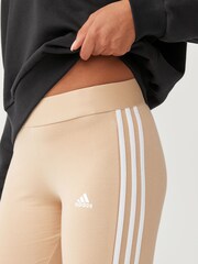 adidas Brown Sportswear 3 Stripes Leggings - Image 4 of 5