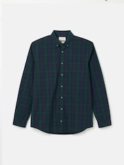 Joules Abbott Navy Blue Checked Cotton Poplin Shirt - Image 8 of 8