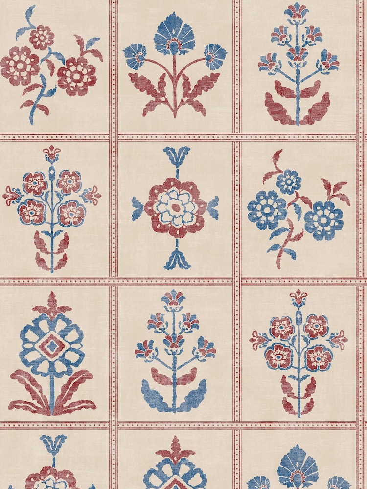Papel pintado Joules Garden Floral Grid de 10 m - Imagen 2 de 5
