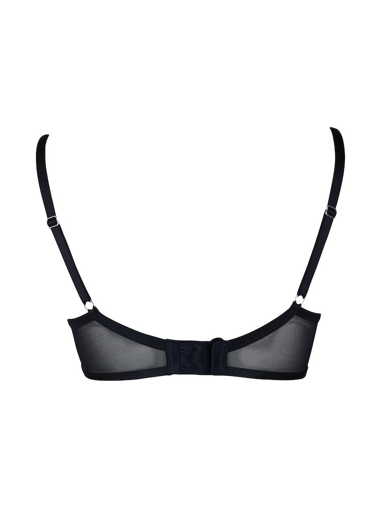 Pour Moi Black Non Padded Viva Luxe Underwired Bra - Image 5 of 5