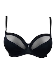 Pour Moi Black Non Padded Viva Luxe Underwired Bra - Image 6 of 6