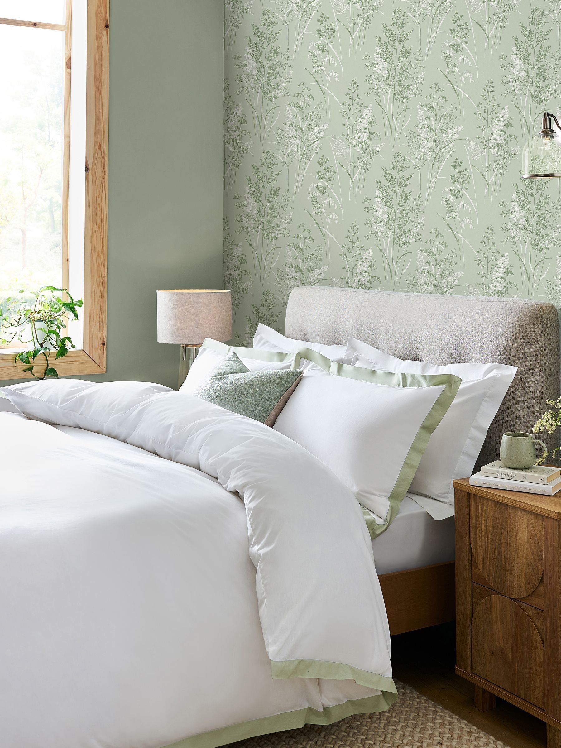Next Unisex Green Leaf Springs 10M Wallpaper - Image 1