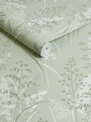 Green Sage Leaf Springs 10M Wallpaper - Image 4 of 4