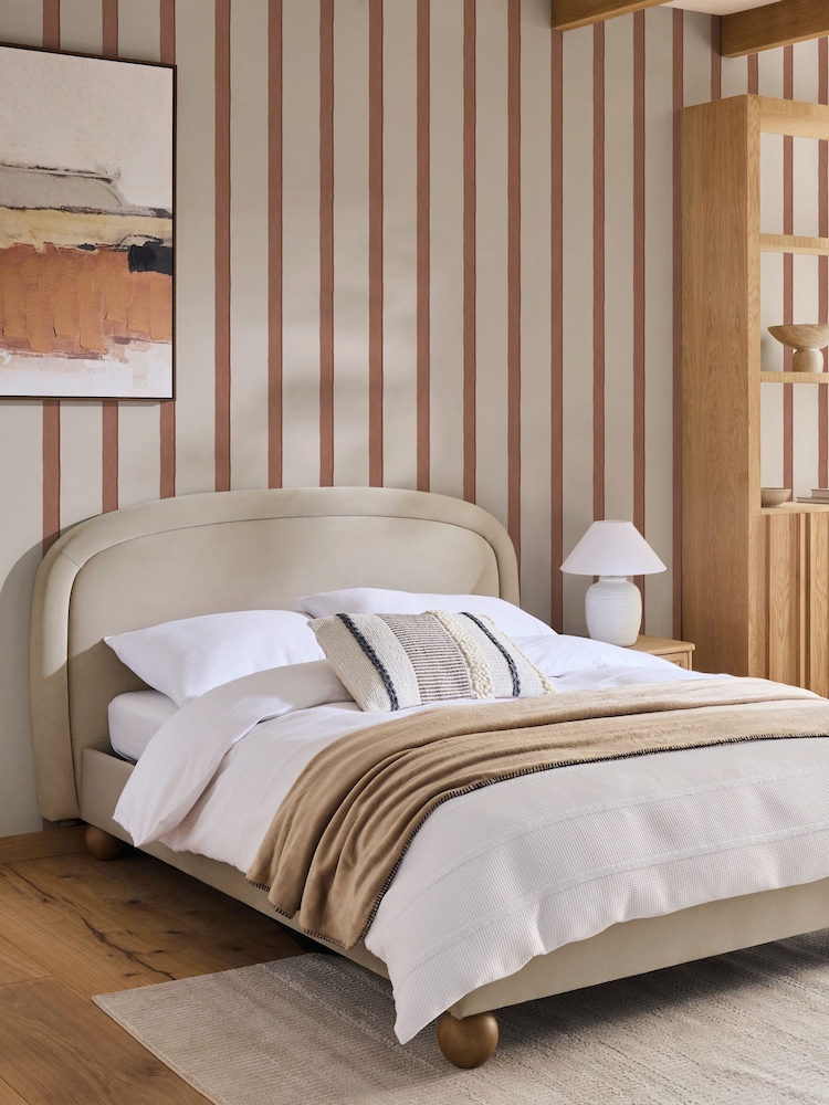 Rust Painted Stripe 10M Wallpaper - Image 1 of 5