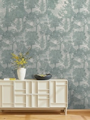 Papel pintado Duck Egg Trailing Trees de 10 m - Imagen 1 de 4