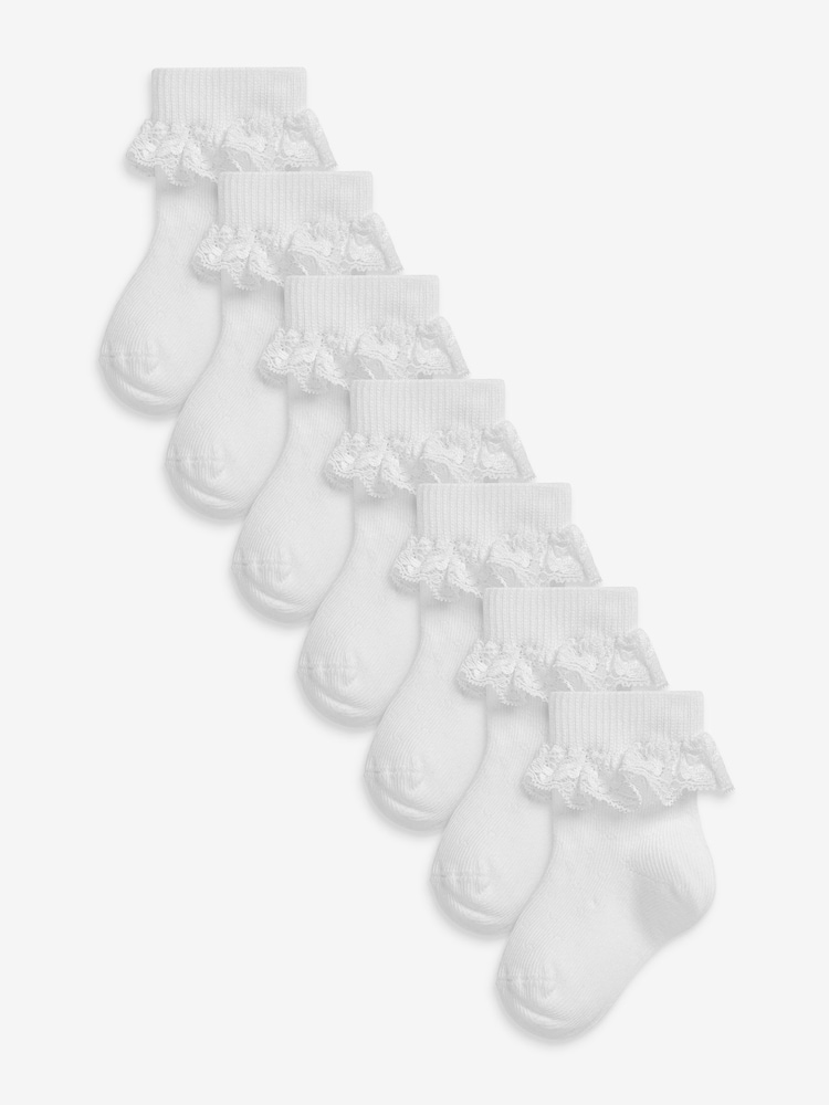 Bela - Lace Socks 7 Pack (0mths-2yrs) - Slika 1 iz 2