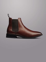 Charles Tyrwhitt Brown Leather Chelsea Boots - Image 1 of 4