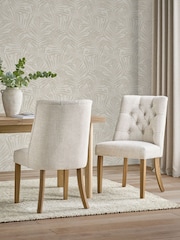 Ivory Collection Luxe Palmetta 10M Wallpaper - Image 1 of 5