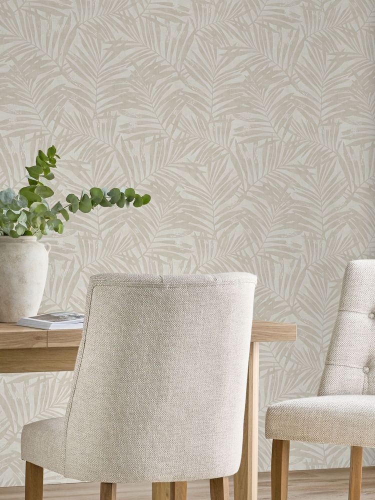 Ivory Collection Luxe Palmetta 10M Wallpaper - Image 2 of 5 Ivory Collection Luxe Palmetta 10M Wallpaper - Image 2 of 5