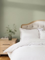 Saga Green Linen Look 10M Wallpaper - Image 1 of 5