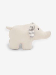 JoJo Maman Bébé White Elephant Soft Rattle Toy - Image 2 of 3