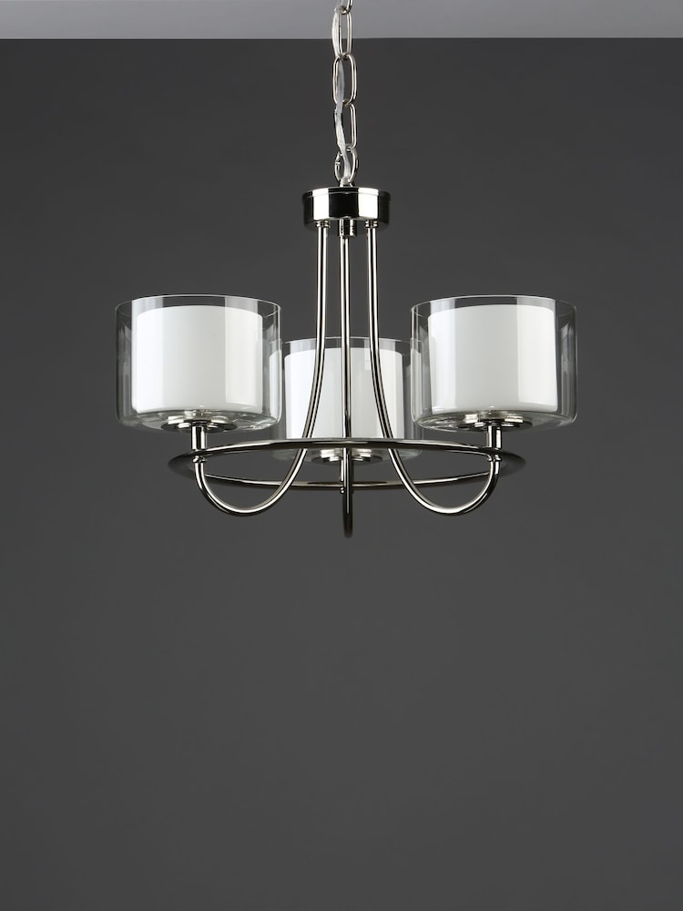 Laura Ashley Chrome Southwell Pendant Light - Image 2 of 6