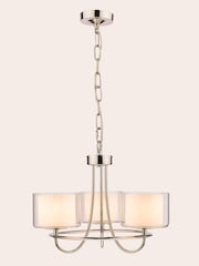 Laura Ashley Chrome Southwell Pendant Light - Image 3 of 6